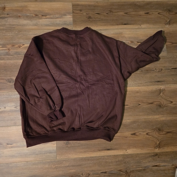 Oversized Crew Sweatshirt NWOT - Picture 4 of 4